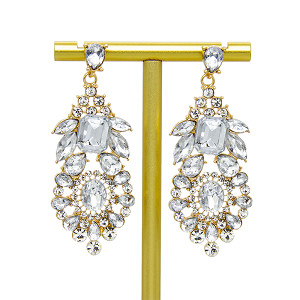 Orecchini Diamond Gold Chandelier Earrings dei gioielli di modo di progettazione di Crosss