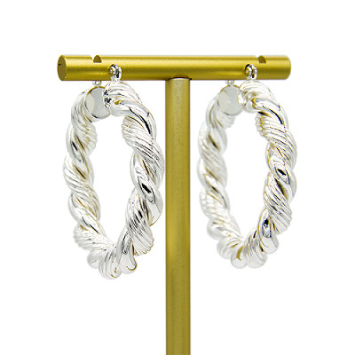 cerchio dell'argento dell'orecchino di piercing dell'oro di Diamond Cartilage Earring Flat Back dell'oro 14k