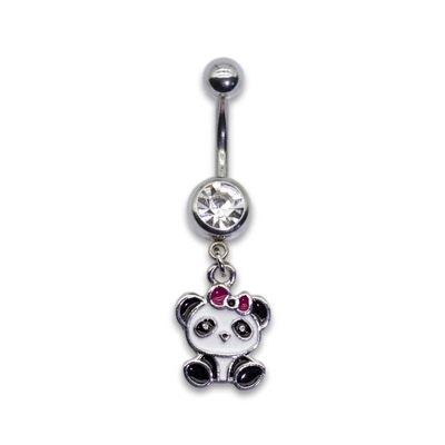 Il colore dell'argento dei gioielli di Panda Pendant Belly Button Piercings ha placcato il ODM dell'OEM