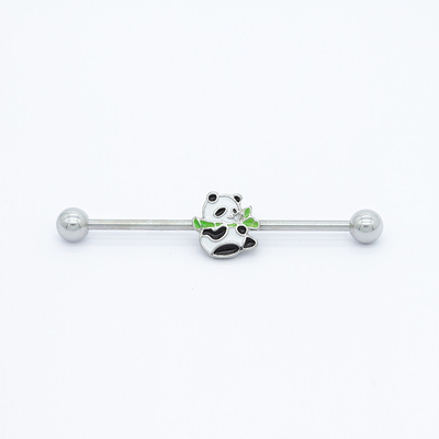Acciaio inossidabile 38mm di Panda Industrial Bar Piercing Jewelry 316 svegli dello smalto
