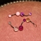 Le perle acriliche raddoppiano i colori perforanti dell'arcobaleno dei gioielli 14ga dell'ombelico