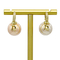 Rose Gold/orecchini rosa del cerchio della perla dell'oro della palla degli orecchini 18mm della perla di Faux