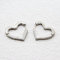 Il cuore modella l'OEM degli orecchini del cerchio di Sterling Silver Dangle Earrings Silver Huggie