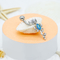 Forma chiave blu di acciaio inossidabile di Opal Gem Body Piercing Jewelry 14ga 316