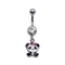 Il colore dell'argento dei gioielli di Panda Pendant Belly Button Piercings ha placcato il ODM dell'OEM