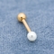 Orecchini perforanti 18G 8mm Rose Gold Ear Stud della cartilagine della perla di Faux