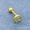 La foglia dei gioielli di piercing dell'orecchio dell'oro dell'elettroforesi modella gli orecchini del perno dell'elica
