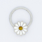 316 anelli di naso indiani del crisantemo del Clicker del setto del fiore di acciaio inossidabile