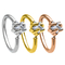 anello d'argento del setto della stella di Gem Nose Piercing Jewellery 18G di zircone di 4mm