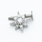 Acciaio inossidabile perforante Antivari delle gemme 316 dei gioielli 8mm della cima 16G Labret del fiore chiari