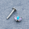 ODM dell'OEM blu posteriore piano di Marquise Gems dei gioielli di piercing di 4mm Labret