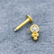 Chiara anti ruggine rotonda di Crystal Labret Piercing Jewelry 16ga 1.2mm