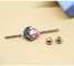 L'ab Crystal Gem Real Industrial Piercing Jewelry esternamente ha infilato 14G 38mm