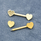 Estremità di superficie regolare 14G 1.6mm del cuore dei gioielli di piercing del capezzolo dell'oro
