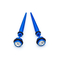 L'orecchio acrilico blu che allunga il Faux affusola il chiaro calibro 6mm di Crystal Gems Spiral Stretchers 2