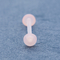 Doppia lingua rosa Ring Piercing Acrylic 14G 16mm del fondo piatto della cupola