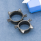 ODM dell'OEM perforante di Crystal Gems Cat Flesh dei gioielli di acciaio inossidabile del tunnel nero dell'orecchio