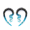setto di vetro a spirale 12mm Ring Earrings Extender di Pincher di Pyrex delle conicità dell'orecchio di 8mm