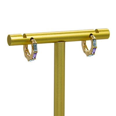 Cerchio Diamond Stud Cartilage Earring White Opal Stud Earrings di acciaio inossidabile